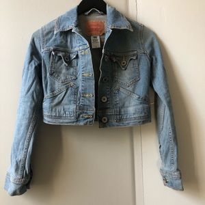 LEVI CROPPED JEAN JACKET